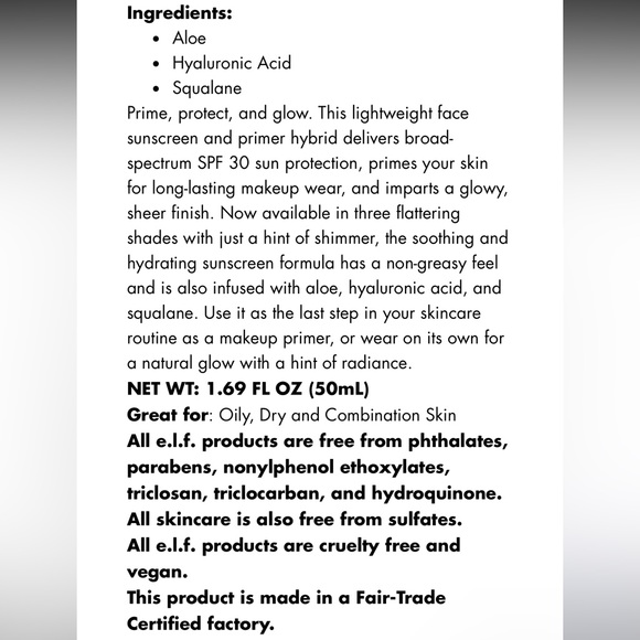 🆕 E.L.F. Suntouchable! Whoa Glow SPF 30. Color: Sunbeam. NWT. NIB. - Picture 13 of 13